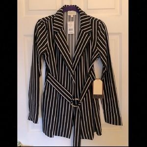 Women’s Small Striped Wrap Blazer *New*